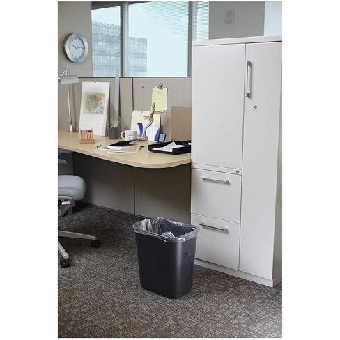 Rubbermaid Commercial Products 2 Pack Resin Wastebasket/Trash Can, 7-Gallon/28-Quart, Gray, Plastic, for Bedroom/Bathroom/Office, Fits Under Desk/Sink/Cabinet in Saudi Arabia
