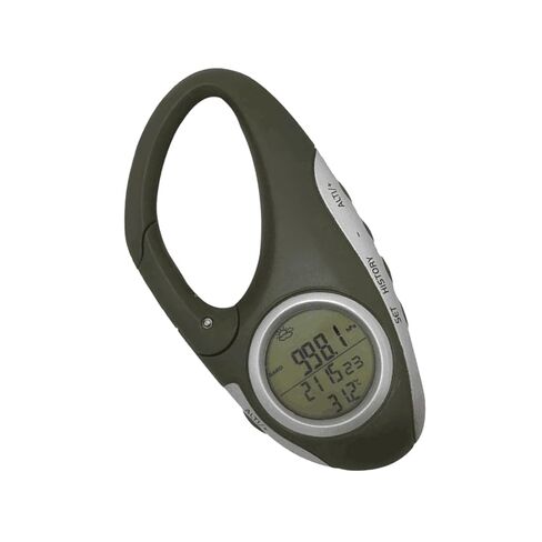 Mountaineering Altimeter Barometer Thermometer Carabiner, Handheld Digital Weather Gauge for Hiking and Outdoor Sports in Kuwait