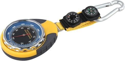 Outdoor 4-in-1 Altimeter with Barometer Thermometer and for COMPASS for Hiking Trekking and Camping Navigation Accurate Altitude and Weather Monitoring Tool in Kuwait