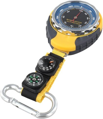 Outdoor 4-in-1 Altimeter with Barometer Thermometer and for COMPASS for Hiking Trekking and Camping Navigation Accurate Altitude and Weather Monitoring Tool in Kuwait
