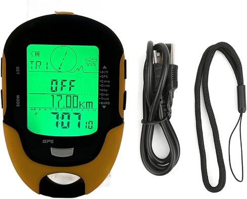 FR510 ABS GPS Electronic Altimeter, IPX4 Outdoor Navigation with Dual System Compass Temperature Humidity Barometer, for Hiking Climbing Mountaineering in Kuwait