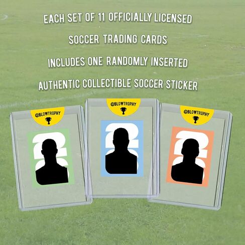 2026 World Cup Superstars Soccer Trading Card Set, 11 Cards + 1 Sticker | 11 Officially Licensed Soccer Cards + 1 Authentic Soccer Sticker, Sleeved & Toploaded World Cup Superstars & Soccer Legends in Kuwait