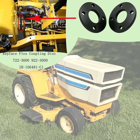 722-3000 922-3000 Flex Coupling Disc IH-106481-C1 Compatible with 800 982 984 986 1050 1100 1200 1512 1912 1914 Lawn Tractor Model（2Pcs） in Kuwait
