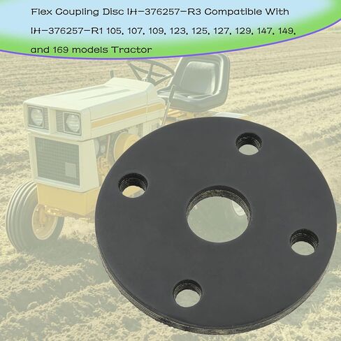 IH-376257-R3 Tractor Drive Shaft Flex Coupling Disc IH-376257-R1 Compatible with 105 107 109 123 125 127 129 147 149 169 Flex Coupling disc Models in Kuwait