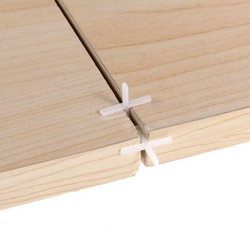 Tile Spacers 1/16 Inch, 1000 Pcs Cross Tile Leveling Clips Floor Wall Plastic Tiles Shim for Various Types of Ceramic Tiles Installation Leveling in Kuwait
