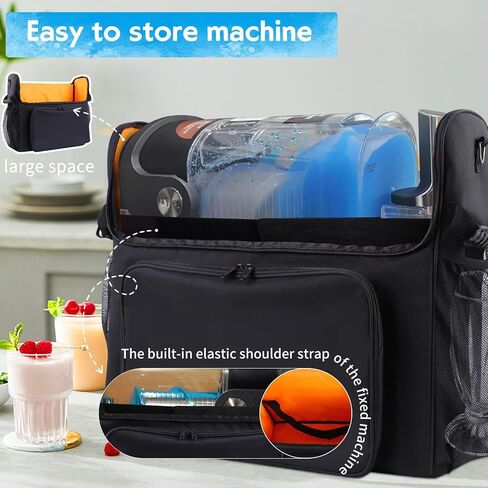 حقيبة تخزين متوافقة مع Ninja SLUSHI Frozen Drink & Slushie حقيبة حمل مقاومة للغبار لآلة Slushie FS301/FS300، جيوب إضافية للملحقات الأخرى، حقيبة تخزين منزلية بمقبض in Kuwait