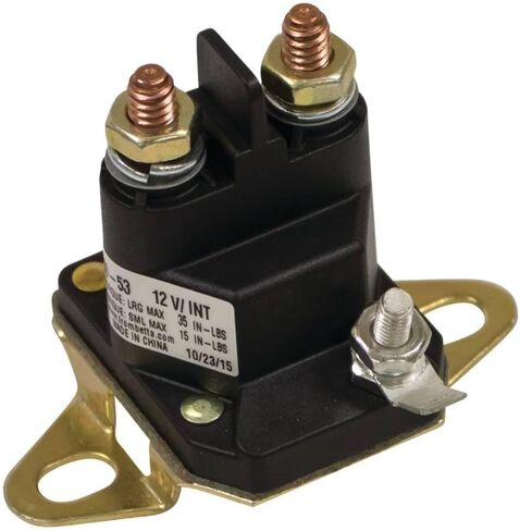 Rareelectrical Starter Solenoid Compatible With 1950 Dixon Ram-42 Ram-50 Zero Turn Mower 968999538 968999539 968999545 968999546 968999547 4124 539115774 539115788 12V 3 Pole 1/4-20 Eyelet Replace in Kuwait