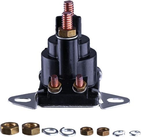 RAREELECTRICAL Power Trim Tilt Solenoid Compatible With Mercruiser Stern Drive 2.0L 3.0L 4.3L 5.0L Plastic Reservoir Trim Pump Replaces Mercury 89-96158T 89-846070 89-94318 Sae J1171 12V 4-Term Marine in Kuwait