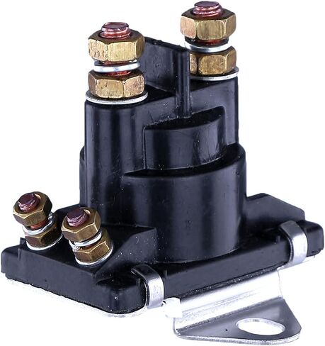 RAREELECTRICAL Power Trim Tilt Solenoid Compatible With Mercruiser Stern Drive 2.0L 3.0L 4.3L 5.0L Plastic Reservoir Trim Pump Replaces Mercury 89-96158T 89-846070 89-94318 Sae J1171 12V 4-Term Marine in Kuwait