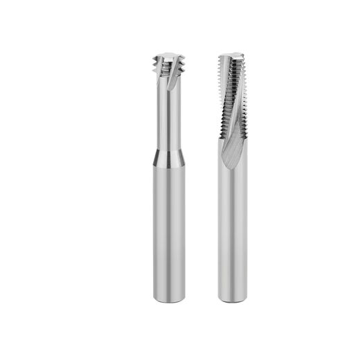 Carbide Threaded Milling Cutter Single Tooth Three Full Thread CNC Cutting Tools Aluminum Threading End Mills 10Pcs(M4x0.7) in Kuwait