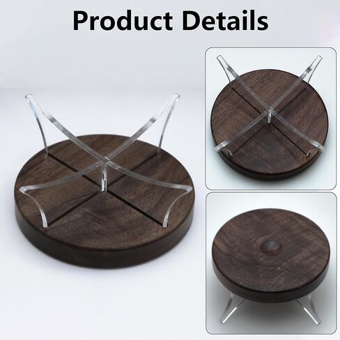 Acrylic Basketball Stand Wood Base, Ball Holder, Display Holder for Baseball, Softball,& Golf Ball, Volleyball in Kuwait