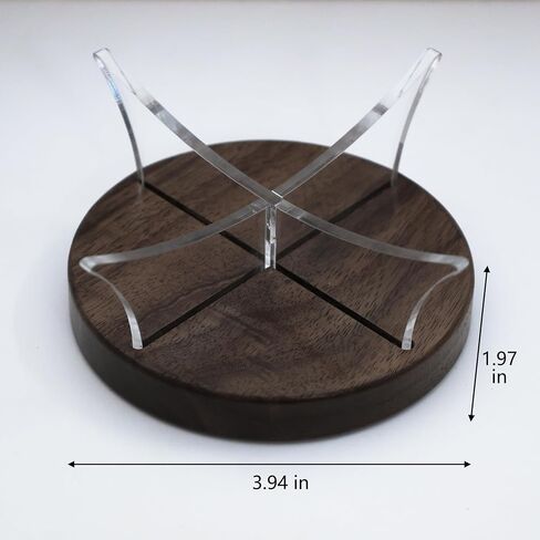 Acrylic Basketball Stand Wood Base, Ball Holder, Display Holder for Baseball, Softball,& Golf Ball, Volleyball in Kuwait