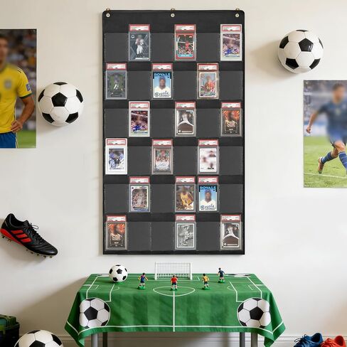 Card Display case 36 Pocket PAS Graded Card Display for Sports Card Holder for Basketball, Football, Baseball Cards wall Display in Kuwait