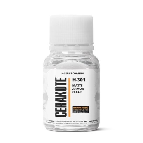 CERAKOTE (معالجة الفرن) H-Series Matte Armor Clear [ 4oz ] H-301T - تجمع تقنية السيراميك لدينا بين الأداء واللون على جميع المعادن والبوليمرات + المزيد - (الجزء ب) متضمن in Kuwait