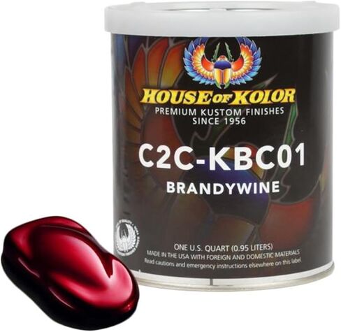 هاوس أوف كولور HOKC2C-KBC01-Q01 1 كوارت. Shimrin Kandy Series Universal Basecoat Brandywine in Kuwait