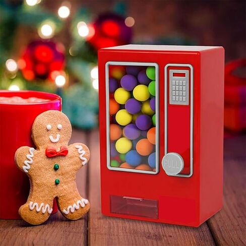 1Pcs Mini Tabletop Vending Machine, Manual Candy & Snack Dispenser with Transparent Compartment for Home, Parties & Desk Organization in Kuwait