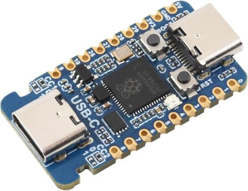 لوحة تطوير وحدة التحكم الدقيقة Waveshare RP2350-USB-C بناءً على RPi RP2350A | وحدة ثنائية النواة وبنية مزدوجة، وحدة كاستلاتية، مناسبة لتطبيقات SMD، بناءً على Raspberry Pi RP2350A in Kuwait