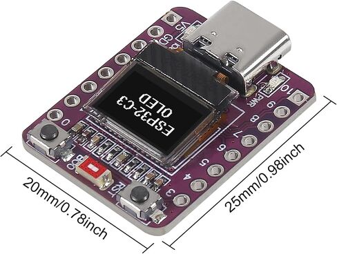 2 قطعة ESP32-C3 OLED مجلس التنمية هوائي السيراميك مجلس التنمية المصغرة واي فاي بلوتوث شاشة 0.42 بوصة in Kuwait