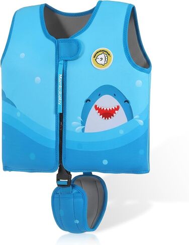 Mambobaby Toddler Swim Vest with Built-in Detachable Buoyancy Boards, Kids Swim Jacket, Toddler Floaties Swimming Aid Vest for Pool & Beach, Soft Skin-Friendly Neoprene for 4-8 Years Boys Girls in Kuwait