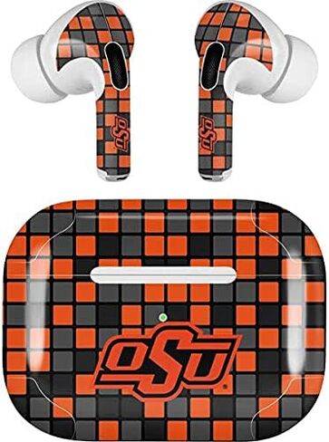 Skinit Decal Audio Skin Compatible with Apple AirPods Pro - Officially Licensed Oklahoma State University Split Jersey Design in Kuwait