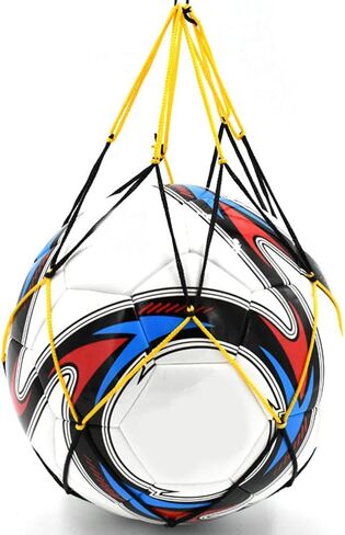 CLISPEED 12pcs Single Ball Bags: Nylon Mesh Bag Basketball Net Bag Soccer Mesh Volleyball Carrier Individual Holding Nylon Tennis Sports Ball Storage Net in Kuwait