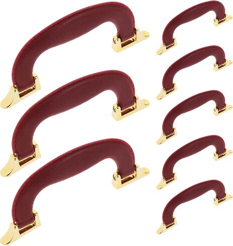 Lurrose 8pcs Suitcase Handle Replacement Set for Luggage and Toolboxes with Comfortable Artificial Leather Grip and Sturdy Plastic Construction, Stylish Appearance for Gifting in Kuwait