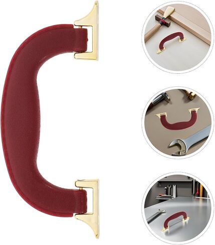 Lurrose 8pcs Suitcase Handle Replacement Set for Luggage and Toolboxes with Comfortable Artificial Leather Grip and Sturdy Plastic Construction, Stylish Appearance for Gifting in Kuwait