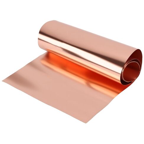 2000x150x0.1 مللي متر لفة ورقة وامضة نحاسية ، 38 قياس 6.5ft شريط نحاسي طويل للكهرباء ومشاريع DIY in Kuwait