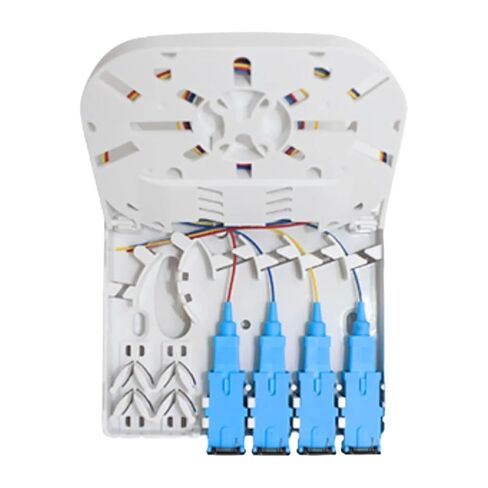 4 Port Optical Fiber Panel Box core FTTH Terminal Cassette SC Connector Pigtail(SC) in Kuwait