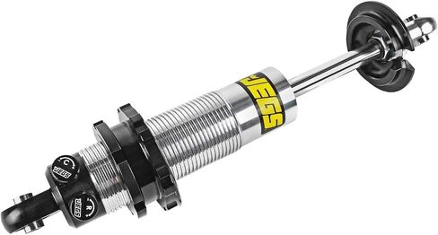 JEGS Double Adjustable Coil-Over Front or Rear Shock | Compressed Height: 13" | Extended Height: 19.5" | Ride Height: 16" to 16-3/4" | Stroke: 6.51" | Spring Length: 14" in Kuwait