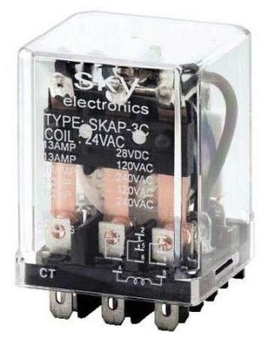 Relay & Control SKAP-2C-24VAC 24V AC Coil 8 Pin Square Base Plug-in Relays in Kuwait