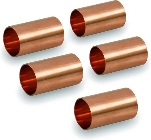 5 Pack of 5/16" x 5/16" OD C x C Copper Coupling with Dimple Tube Stop in Kuwait