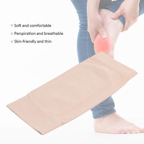 1 Pair Elastic Padded Compression Ankle Socks, Protective Heel Sleeves for Sports Fitness, Soft Breathable Nylon Material, High Performance Cushion Design, Prevents Ankle Bruising in Kuwait