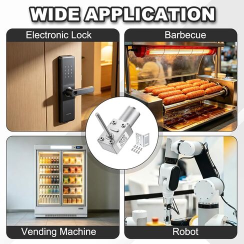MECCANIXITY JGY-370 24V 3RPM DC محرك تروس دودة M6 عمود خيط عمود تروس توربيني عالي عزم الدوران محرك كهربائي مخفض مع دعامة تثبيت على شكل حرف L للأفران وأجهزة العرض in Kuwait