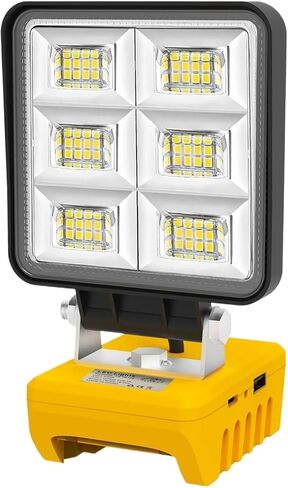 محمول 48 واط 5200LM LED ضوء العمل اللاسلكي ضوء العمل قابل للتعديل قاعدة قابلة للشحن LED كشاف ضوء in Kuwait