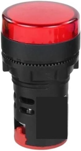 AD16-22 AD16-16 لوحة جبل LED مؤشر الطاقة 12V 24V 110V 220V 380V 22mm الطيار إشارة الضوء مصباح أحمر أزرق أبيض أخضر (أزرق، 16MM_220V) in Kuwait