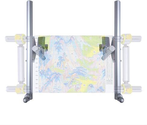 Couple Embroidery Art Embroidery Frame Stand Table Clamp Adjustable Embroidery Frame Desktop Stand Cross Stitch Frame Stand Multi-Angle Adjustment Suitable for Needlework Sewing Quilting Silver in Saudi Arabia