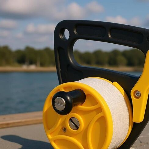 Diving Hand Reel Side Crank Scuba Reel Frame Underwater Equipment for Boat Use in Kuwait