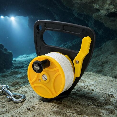 Diving Hand Reel Side Crank Scuba Reel Frame Underwater Equipment for Boat Use in Kuwait