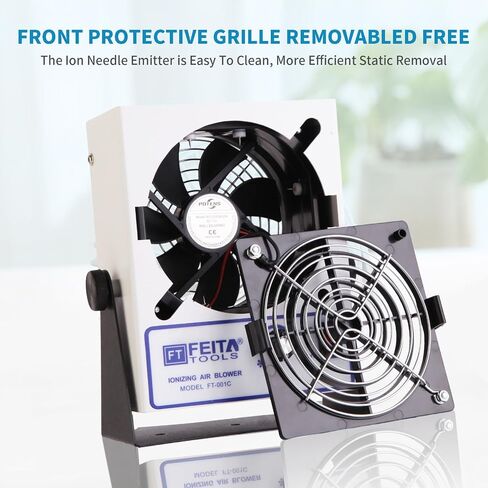 FEITA 001C ESD Ionizing Air Blower DC Type Anti Static Ionizer Static Eliminator Anti-static Ionized Fan for Eliminating Electrostatic in Kuwait