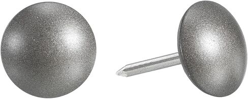 uxcell Upholstery Tacks Nail Pin Furniture, 100Pcs 11x17mm Thumb Tack Pins Assortment Kit Carbon Steel for Home Sofa DIY Decorative Nail Heads Nails, Grey in Kuwait