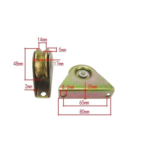2 inch Sliding gate Rollers Diameter 48mm,Thickness 17mm,Groove v gate Whee,v Track Roller with Outer Support, Steel Rail Roller in Kuwait