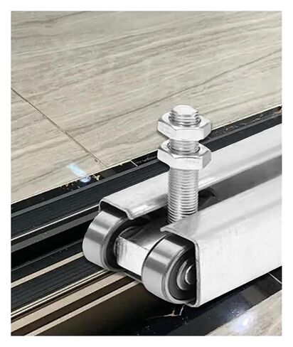 بكرات باب الحظيرة 4 عجلة عربة تجميع الأسطوانة الثقيلة انزلاق الباب شماعات سقف جبل باب الحظيرة الأجهزة لخزانة الملابس in Saudi Arabia