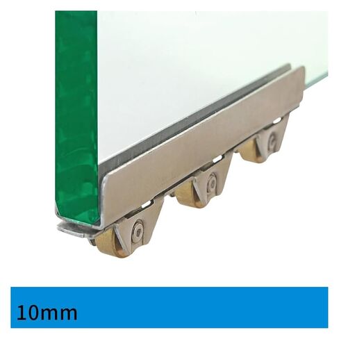 2 Pcs Copper Wheels Cabinet Glass Sliding Door Roller Clamps Pulley Wheel/for 10mm Glass Door Loading 40kg in Kuwait