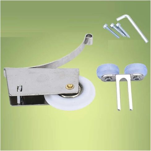 Aluminum Alloy Sliding Door Cam Wardrobe Door Accessories Hanging Sliding Down Wheel Glass Sliding Door Guide Pulley in Kuwait