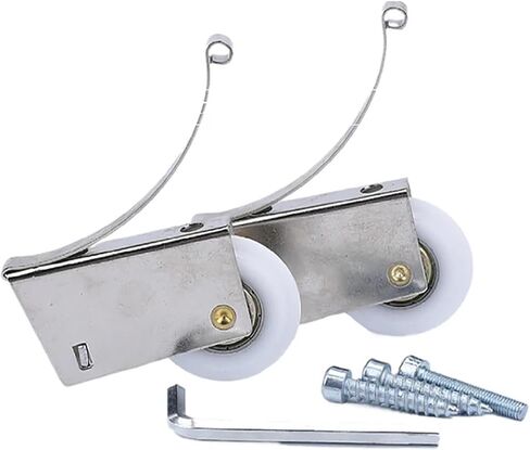 Aluminum Alloy Sliding Door Cam Wardrobe Door Accessories Hanging Sliding Down Wheel Glass Sliding Door Guide Pulley in Kuwait