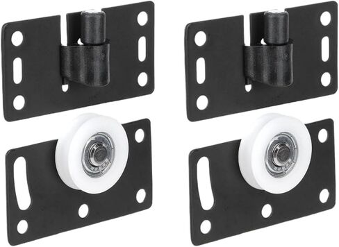 2 Sets Sliding Closet Door Roller,Wardrobe Pulley,Cupboard Casters,Sliding Door Wheel,Thicken Furniture Runners,Roller Hardware in Kuwait