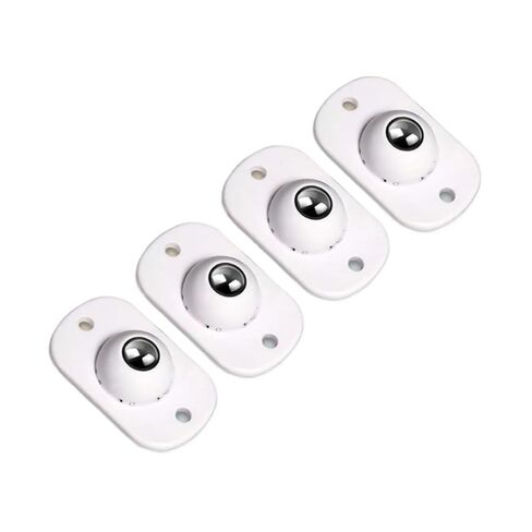 4Pcs/Set Self Adhesive Caster Wheel 360 Swivel Flower Pots Trash Can Furniture Casters Heavy Duty Moving for Furniture Mini Mute(4Pcs Black) in Saudi Arabia