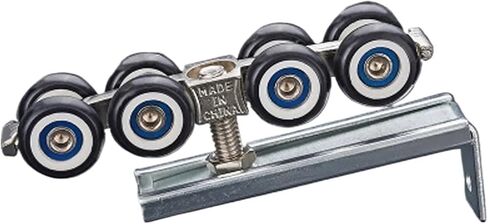 1 Pair/Set Rolled Steel Sliding Wooden Door Closet Hardware Door Wheels Roller Wheels Hangers Roller in Kuwait