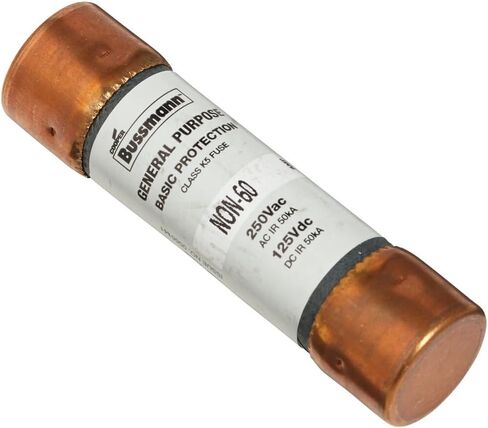 Cooper Bussmann BP/NON-60 60-Amp خرطوشة لمرة واحدة غير فئة الحد الحالي K5 250V UL مدرجة، 2 حزمة in Kuwait